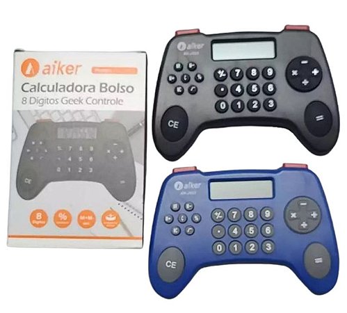 CALCULADORA ELETRONICA DE BOLSO GEEK CONTROLE AIKER AK-J023