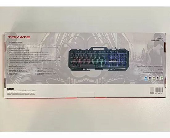 Teclado RGB Tomate MTE-G107A: Desempenho e Estilo em um só Produto