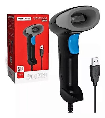 LEITOR DE CODIGO DE BARRAS COM FIO 1.6M TOMATE MDK-102