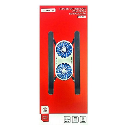 SUPORTE PARA NOTEBOOK COM DUPLA REFRIGARACAO TOMATE MTG-1234