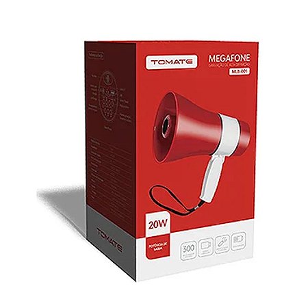 MEGAFONE RECARREGAVEL 20W TOMATE MLB-001