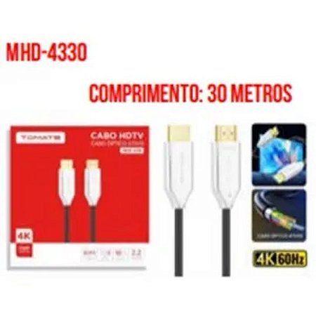 CABO HDMI PARA HDMI 4K 30M TOMATE MHD-4330