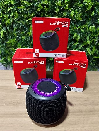 CAIXA DE SOM RGB BLUETOOTH 5W TOMATE MTS-6013