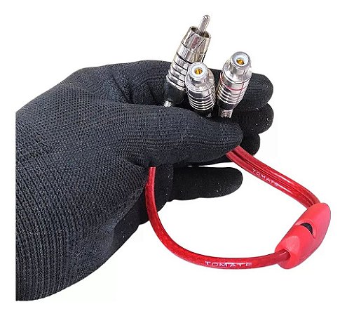 CABO ADAPTADOR 2 RCA FEMEA PARA 1 RCA MACHO TOMATE MCB-049