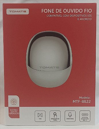 FONE DE OUVIDO BLUETOOTH E WIRELESS 5.4 TWS MTF-8822