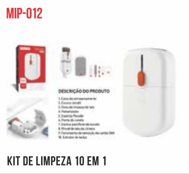 Kit Limpeza Teclado 10 em 1 Tomate MIP-012 - Praticidade Total