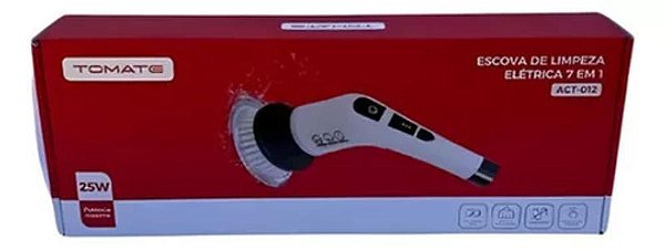 ESCOVA DE LIMPEZA GIRATORIA 7 EM 1 TOMATE ACT-012