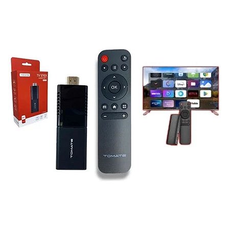 TV STICK ANDROID TV GOOGLE ASSISTENTE E CHROMECAST TOMATE MCD-123