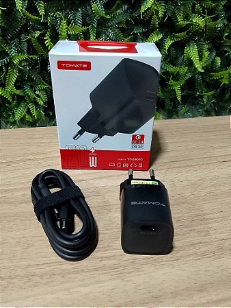 KIT CARREGADOR TURBO TYPE-C 20W TOMATE TT-2007C
