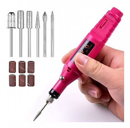 LIXA ELETRICA PORTATIL PARA UNHA TOMATE AZ-002