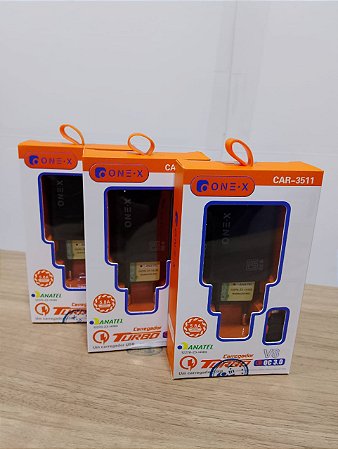 CARREGADOR USB V8 TURBO 5.8A 25W ONEX CAR-3511