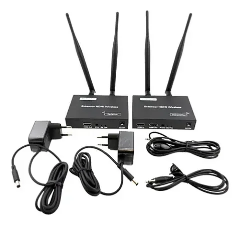 KIT EXTENSOR HDMI WIRELESS SEM FIO 200M 5G TOMATE MHD-1200W