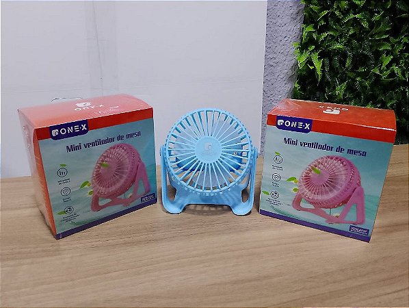 VENTILADOR DE MESA REGARREGAVEL 3.7V ONEX VEN-8007