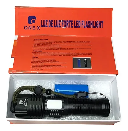 LANTERNA MANUAL REGARREGAVEL 75W ONEX LAN-7005