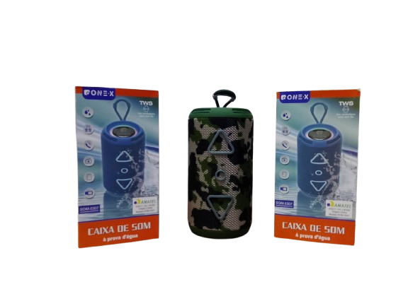 CAIXA DE SOM PORTATIL BLUETOOTH 8W ONEX SOM-0307