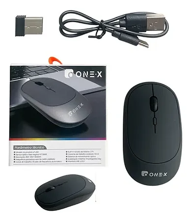 MOUSE SEM FIO FOTOELETRICO 1600DPI 2.4G+BT ONEX JP-2511