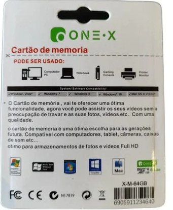 MICRO CARTAO DE MEMORIA 64GB ONEX X-M-64GB