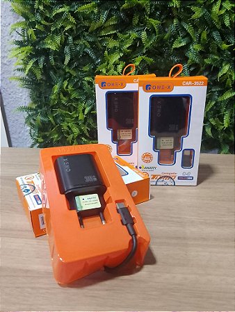 CARREGADOR TURBO TYPE-C- PARA TYPE-C 30W ONEX CAR-3522