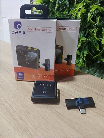 MICROFONE DE LAPELA SEM FIO TYPE-C ONEX MIC-2805