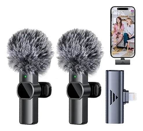 KIT MICROFONE DE LAPELA BLUETOOTH 5.2 IPHONE ONEX MIC-2909
