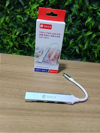 HUB TYPE-C COM 4 PORTAS USB ONEX HUB-7560-C