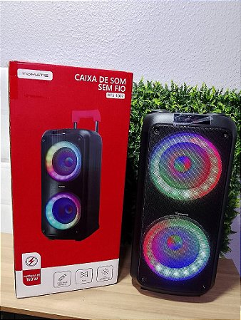 CAIXA DE SOM SEM FIO BLUETOOTH 160W TOMATE MTS-1007