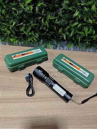 LANTERNA DE LED TATICA USB ONEX LAN-7032