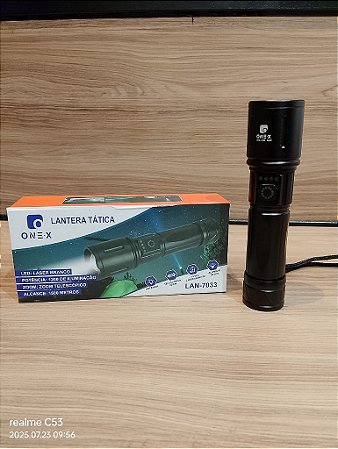 LANTERNA TATICA ZOOM TELESCOTOPICA 1200 LUMENS ONEX LAN -7033