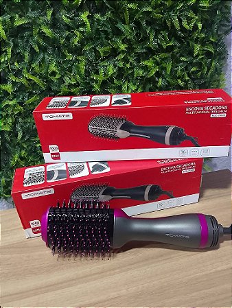 ESCOVA SECADORA MULTIFUNCIONAL 3 EM 1 1000W 220V TOMATE MSE-2900B