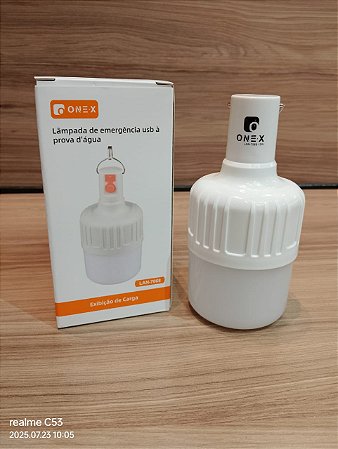 LAMPADA DE EMERGENCIA  USB A PROVA DE AGUA 15W ONEX LAN-7068