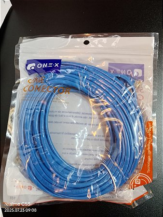CABO DE REDE RJ45 CAT 5 15M ONEX INT-1015M