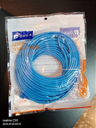 CABO DE REDE RJ45 CAT 5 20M ONEX INT-1020M