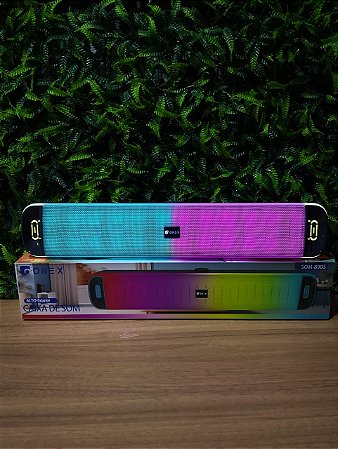 CAIXA DE SOM BLUETOOTH RGB TWS ONEX SOM-8905