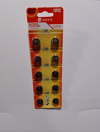 BATERIA BOTAO DE LITIO AG13 357A 1.55V ONEX BAT-5079