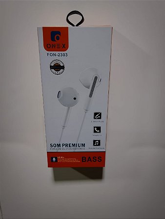 FONE DE OUVIDO P3 ESTEREO COM MICROFONE 1.20 ONEX FON-2303