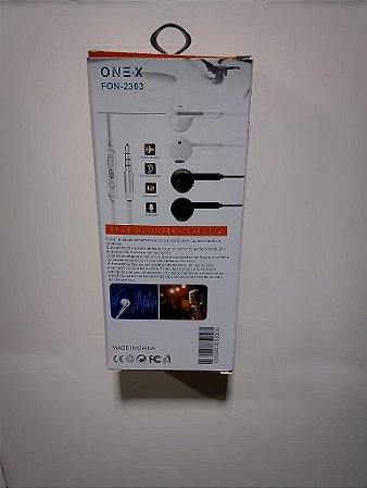 FONE DE OUVIDO P3 ESTEREO COM MICROFONE 1.20 ONEX FON-2303