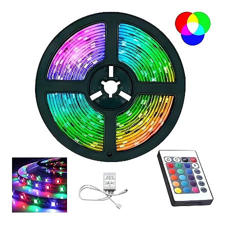 FITA DE LED PARA ILUMINACAO RGB 5M ONEX LED-9227