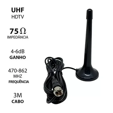 ANTENA INTERNA DIGITAL PARA TV UHF/HDTV ONEX LCD-8608-3M
