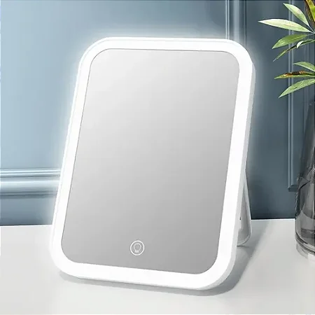 ESPELHO DE MESA COM ILUMINACAO LED 5V 1A OPA-H004