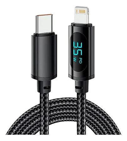 CABO DE DADOS TYPE-C PARA IPHONE COM DISPLAY LED 1M 27W ONEX CAO-7804