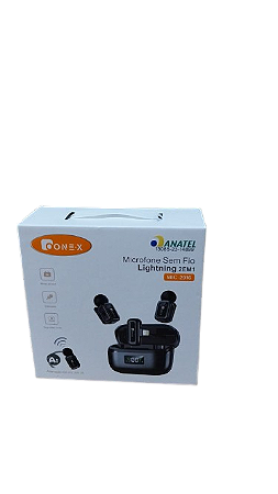 MICROFONE DE LAPELA SEM FIO PARA IPHONE 2 EM 1 ONEX MIC-2916