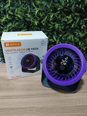 VENTILADOR PORTATIL DE MESA TYPE-C ONEX VEN-8033