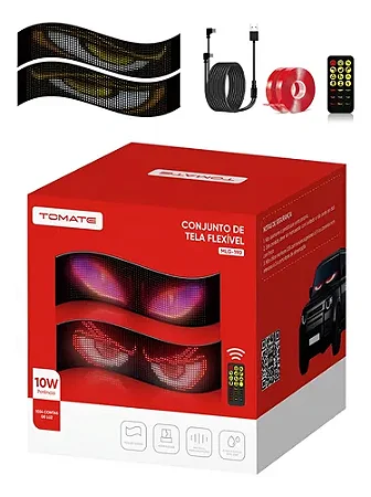 CONJUNTO DE TELA FLEXIVEL LED A PROVA D´AGUA 10W TOMATE MLG-190