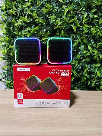 CAIXA DE SOM PARA NOTEBOOK 6W TOMATE MTS-3003