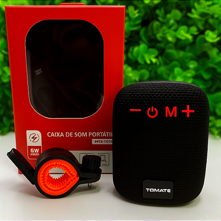 CAIXA DE SOM PORTATIL BLUETOOTH 5W TOMATE MTS-1016