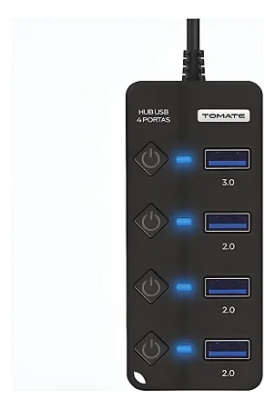 HUB USB 3.0 COM 4 PORTAS TOMATE MST-016