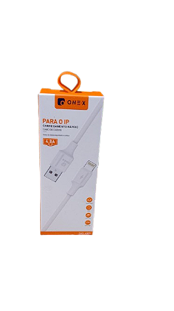 CABO DE DADOS TURBO USB PARA IPHONE 1M 4.8A ONEX CAO-4207