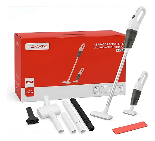 ASPIRADOR DE PO PORTATIL RECARREGAVEL 5V TOMATE ACT-020