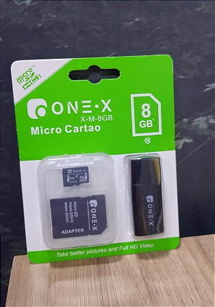 MICRO CARTAO DE MEMORIA 8GB ONEX X-M-8GB