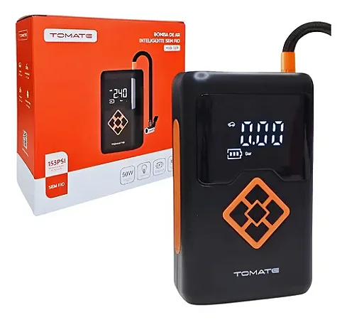 BOMBA DE AR INTELIGENTE SEM FIO 153PSI TOMATE MXB-009